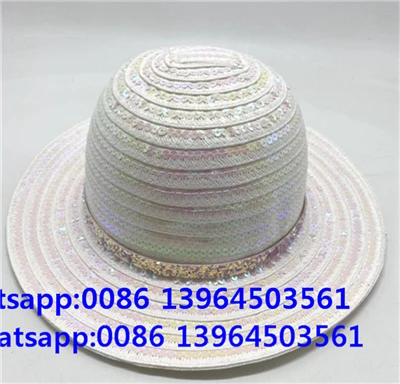 Sequin Deco White sieviešu cepure
