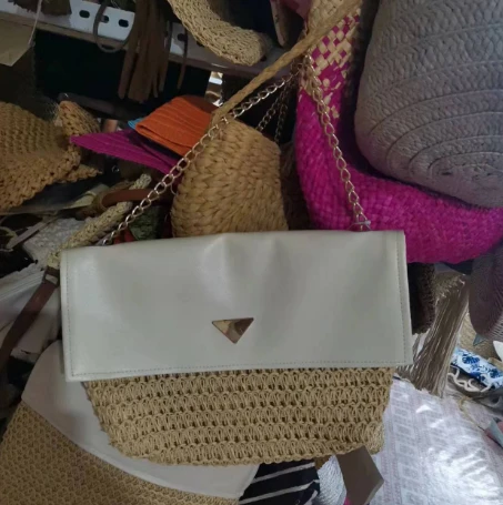 Liela izmēra roku darbs sieviešu pludmales soma