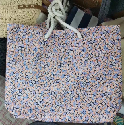 Ziedu raksts lielas pludmales tote sieviešu soma