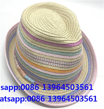 Daudzkrāsaina Fedora salmu cepure sievietēm
