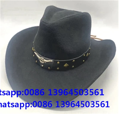 Melna vintage Fedora cepure vīriešiem