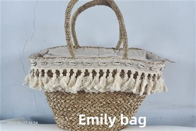 Projektētas sievietes raffia somas